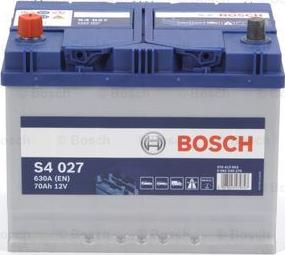 BOSCH 0 092 S40 270 - Стартерная аккумуляторная батарея, АКБ unicars.by