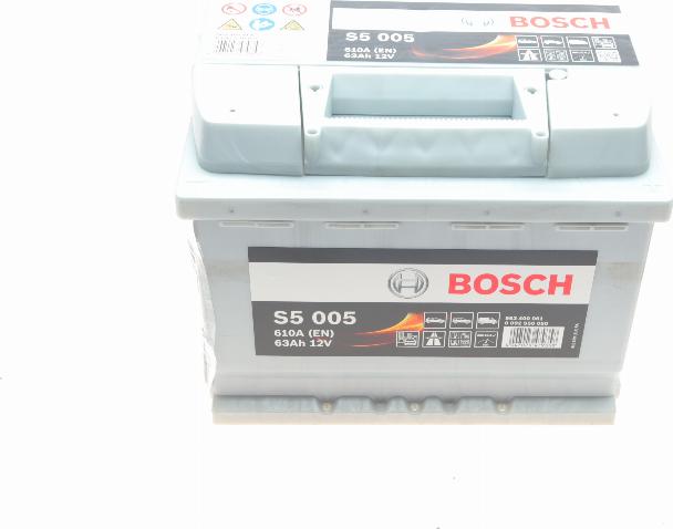 BOSCH 0 092 S50 050 - Стартерная аккумуляторная батарея, АКБ unicars.by