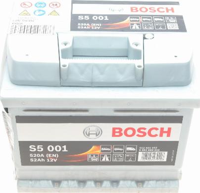 BOSCH 0 092 S50 010 - Стартерная аккумуляторная батарея, АКБ unicars.by