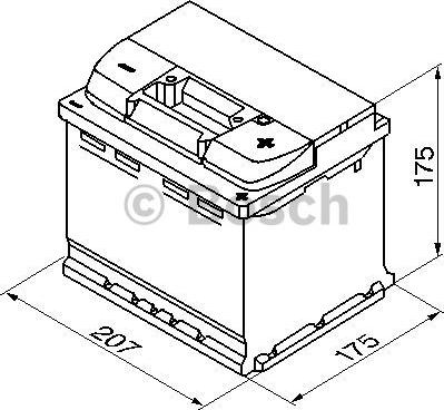 BOSCH 0 092 S50 010 - Стартерная аккумуляторная батарея, АКБ unicars.by