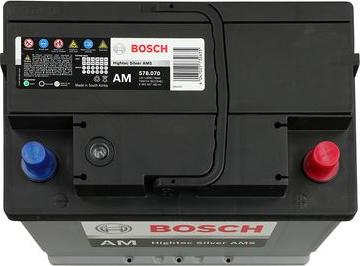 BOSCH 0 092 S57 182 - Стартерная аккумуляторная батарея, АКБ unicars.by