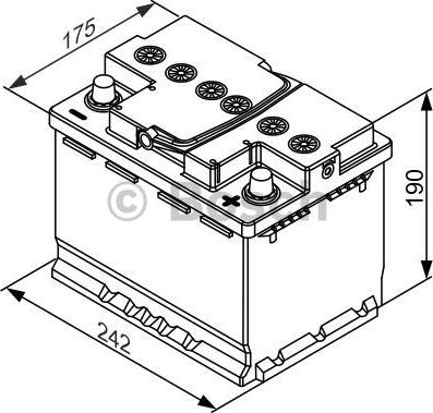 BOSCH 0 092 S5A 050 - Стартерная аккумуляторная батарея, АКБ unicars.by