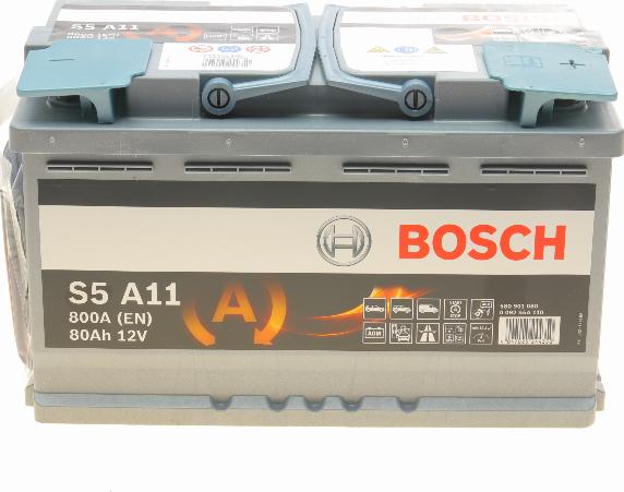 BOSCH 0 092 S5A 110 - Стартерная аккумуляторная батарея, АКБ unicars.by