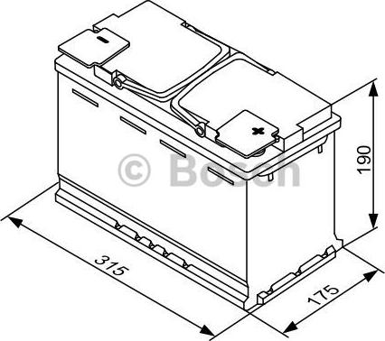 BOSCH 0 092 S5A 110 - Стартерная аккумуляторная батарея, АКБ unicars.by