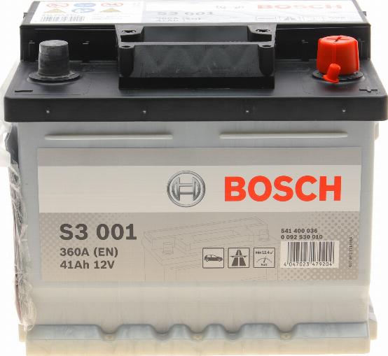 BOSCH 0 092 S30 010 - Стартерная аккумуляторная батарея, АКБ unicars.by