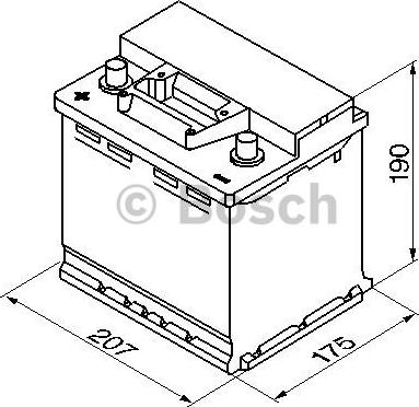 BOSCH 0 092 S30 030 - Стартерная аккумуляторная батарея, АКБ unicars.by