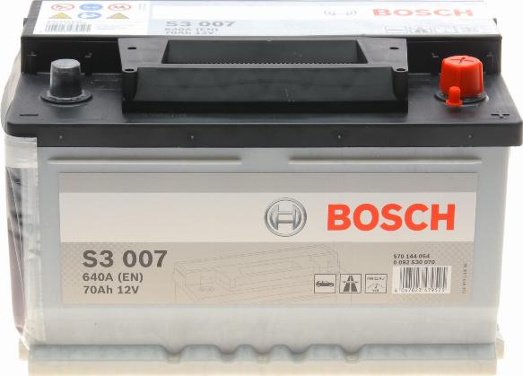 BOSCH 0 092 S30 070 - Стартерная аккумуляторная батарея, АКБ unicars.by