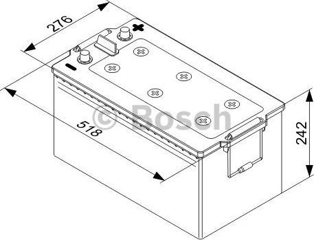 BOSCH 0 092 T40 800 - Стартерная аккумуляторная батарея, АКБ unicars.by