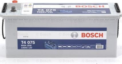 BOSCH 0 092 T40 750 - Стартерная аккумуляторная батарея, АКБ unicars.by