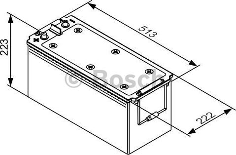 BOSCH 0 092 T30 550 - Стартерная аккумуляторная батарея, АКБ unicars.by