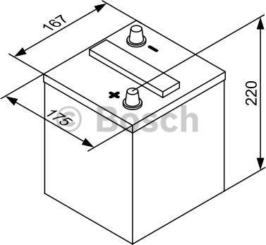 BOSCH 0 092 T30 600 - Стартерная аккумуляторная батарея, АКБ unicars.by