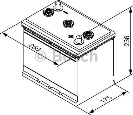 BOSCH 0 092 T30 610 - Стартерная аккумуляторная батарея, АКБ unicars.by