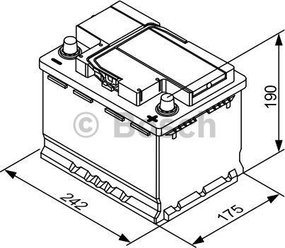 BOSCH 0 092 T30 050 - Стартерная аккумуляторная батарея, АКБ unicars.by