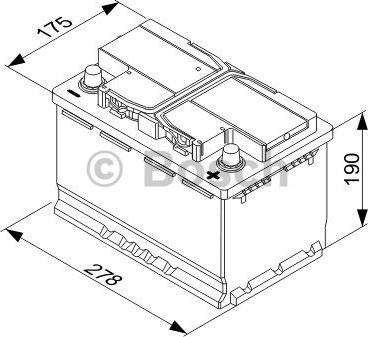 BOSCH 0 092 T30 080 - Стартерная аккумуляторная батарея, АКБ unicars.by