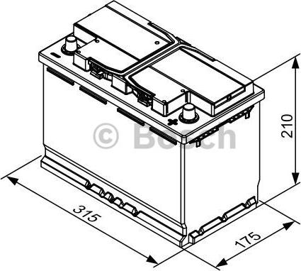 BOSCH 0 092 T30 320 - Стартерная аккумуляторная батарея, АКБ unicars.by