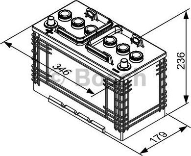 BOSCH 0 092 T30 370 - Стартерная аккумуляторная батарея, АКБ unicars.by