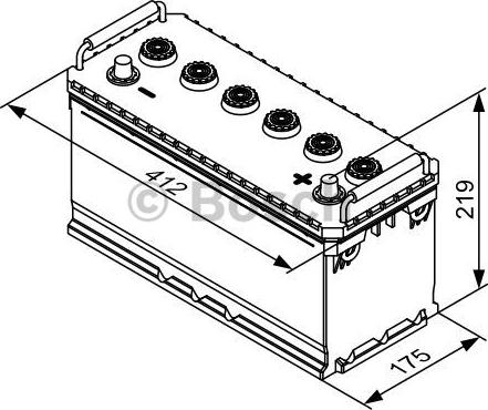 BOSCH 0 092 T30 730 - Стартерная аккумуляторная батарея, АКБ unicars.by