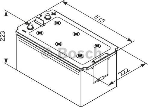 BOSCH 0 092 TE0 777 - Стартерная аккумуляторная батарея, АКБ unicars.by