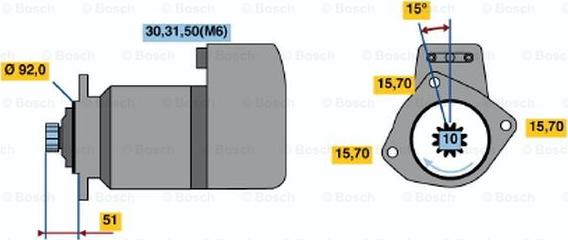 BOSCH 0 001 416 046 - Стартер unicars.by