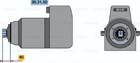 BOSCH 0 001 416 040 - Стартер unicars.by