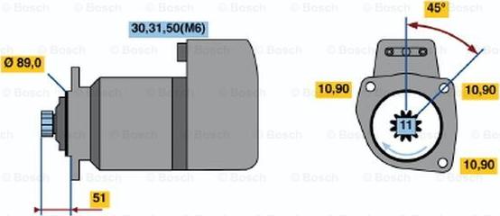 BOSCH 0 001 416 053 - Стартер unicars.by