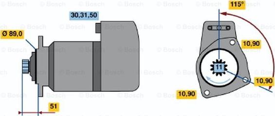 BOSCH 0 001 416 069 - Стартер unicars.by