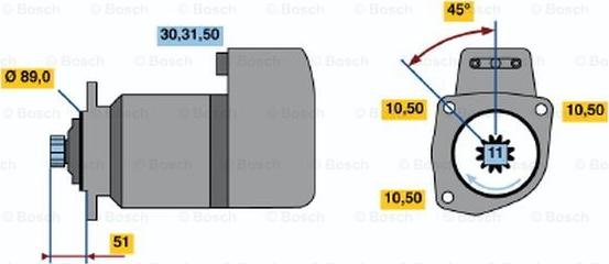 BOSCH 0 986 012 740 - Стартер unicars.by