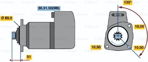 BOSCH 0 001 416 003 - Стартер unicars.by