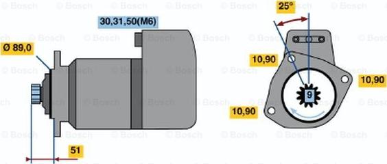 BOSCH 0 001 416 080 - Стартер unicars.by