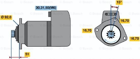 BOSCH 0 001 416 029 - Стартер unicars.by