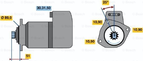 BOSCH 0 001 416 026 - Стартер unicars.by