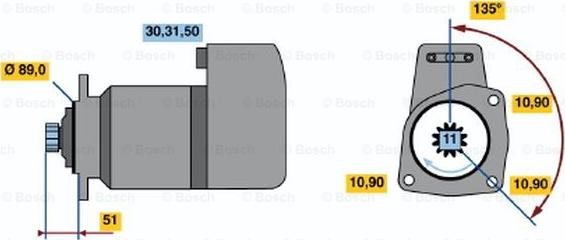 BOSCH 0 001 416 075 - Стартер unicars.by