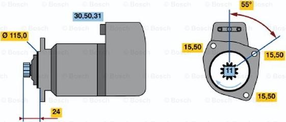 BOSCH 0 001 417 059 - Стартер unicars.by