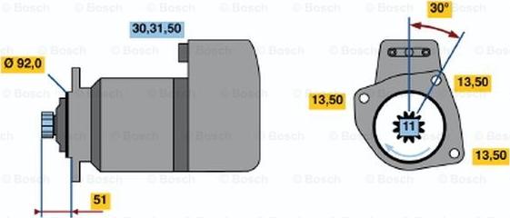 BOSCH 0 001 417 066 - Стартер unicars.by