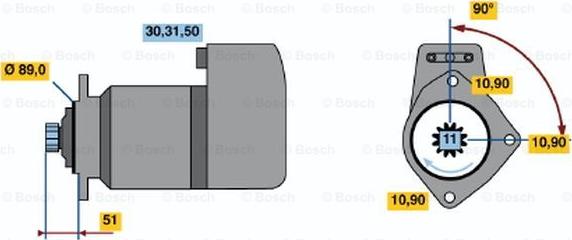 BOSCH 0 001 417 068 - Стартер unicars.by