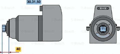 BOSCH 0 001 417 031 - Стартер unicars.by