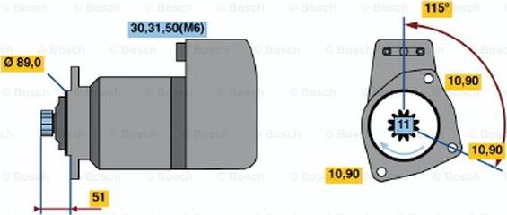 BOSCH 0 001 417 071 - Стартер unicars.by