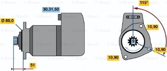 BOSCH 0 001 417 077 - Стартер unicars.by