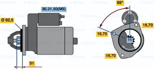 BOSCH 0 001 420 011 - Стартер unicars.by