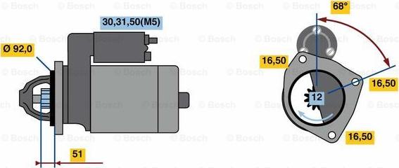 BOSCH 0 001 420 013 - Стартер unicars.by