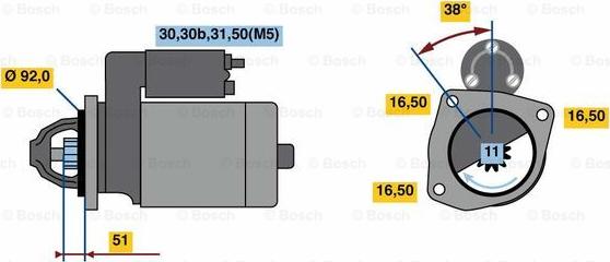 BOSCH 0 001 420 029 - Стартер unicars.by