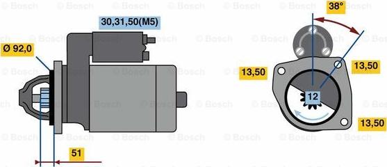 BOSCH 0 001 420 025 - Стартер unicars.by