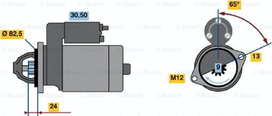 BOSCH 0 001 109 041 - Стартер unicars.by