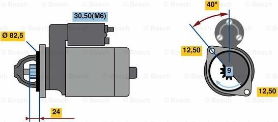 BOSCH 0 001 109 357 - Стартер unicars.by