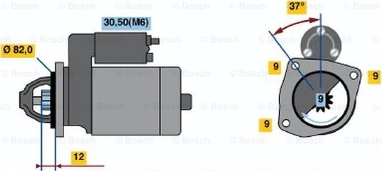 BOSCH 0 001 109 268 - Стартер unicars.by