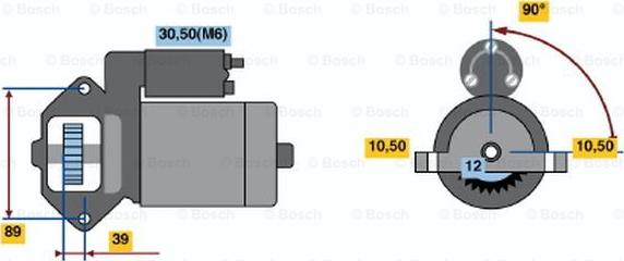 BOSCH 0 001 109 304 - Стартер unicars.by