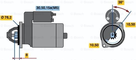 BOSCH 0 001 108 019 - Стартер unicars.by