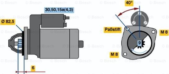 BOSCH 0 001 108 089 - Стартер unicars.by