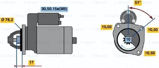 BOSCH 0 001 108 020 - Стартер unicars.by