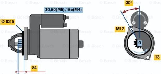 BOSCH 0 001 108 021 - Стартер unicars.by